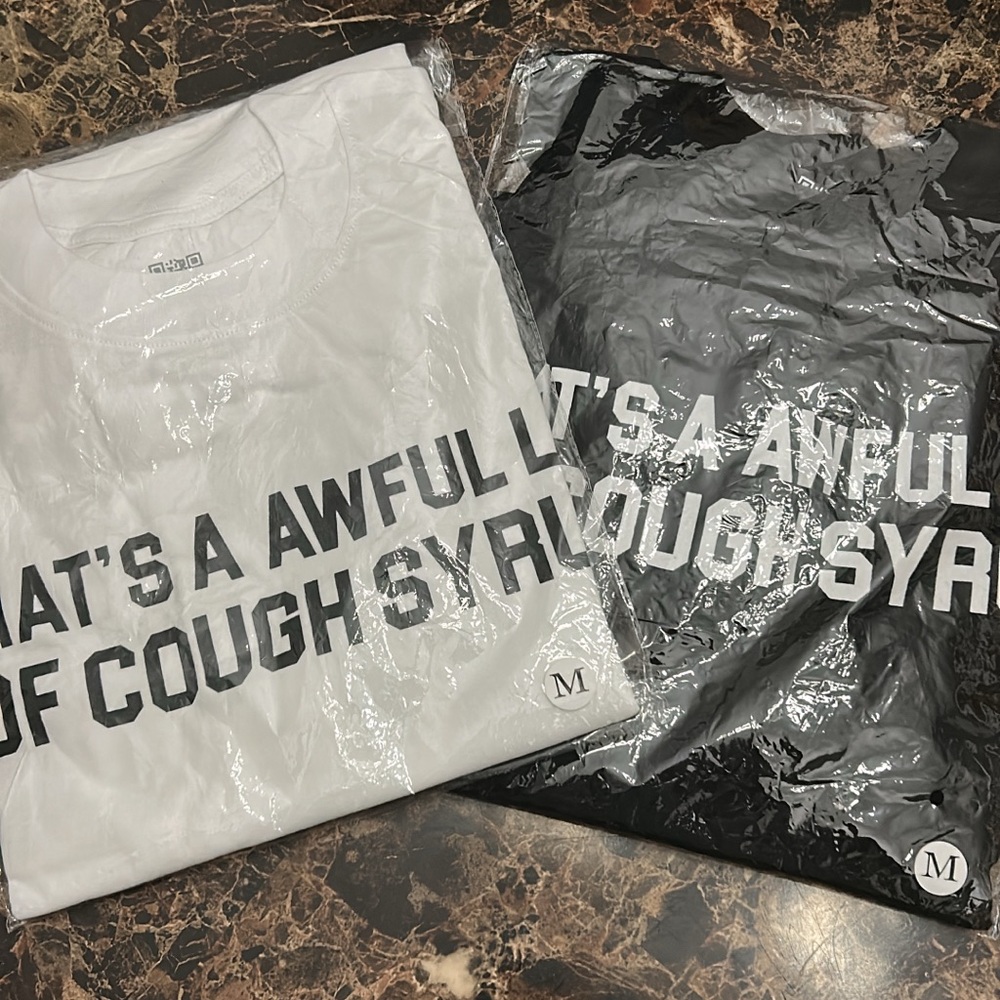 White and Black Graphic T-Shirts